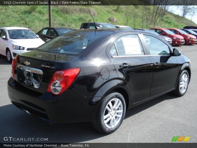 Black / Dark Pewter/Dark Titanium 2012 Chevrolet Sonic LT Sedan