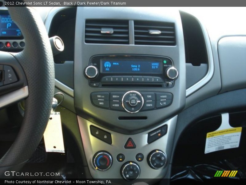 Black / Dark Pewter/Dark Titanium 2012 Chevrolet Sonic LT Sedan