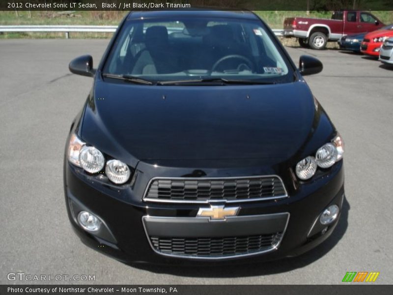 Black / Jet Black/Dark Titanium 2012 Chevrolet Sonic LT Sedan