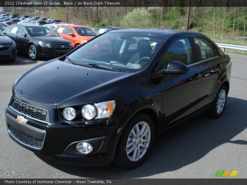 Black / Jet Black/Dark Titanium 2012 Chevrolet Sonic LT Sedan