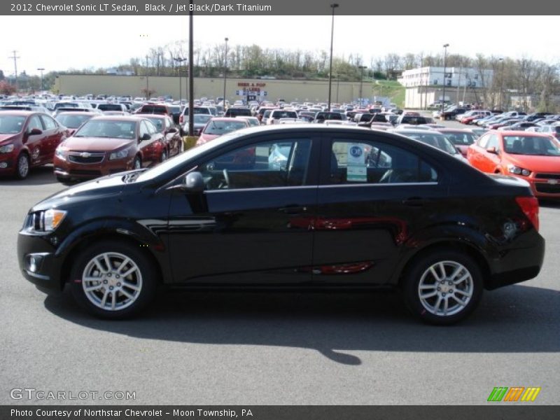 Black / Jet Black/Dark Titanium 2012 Chevrolet Sonic LT Sedan