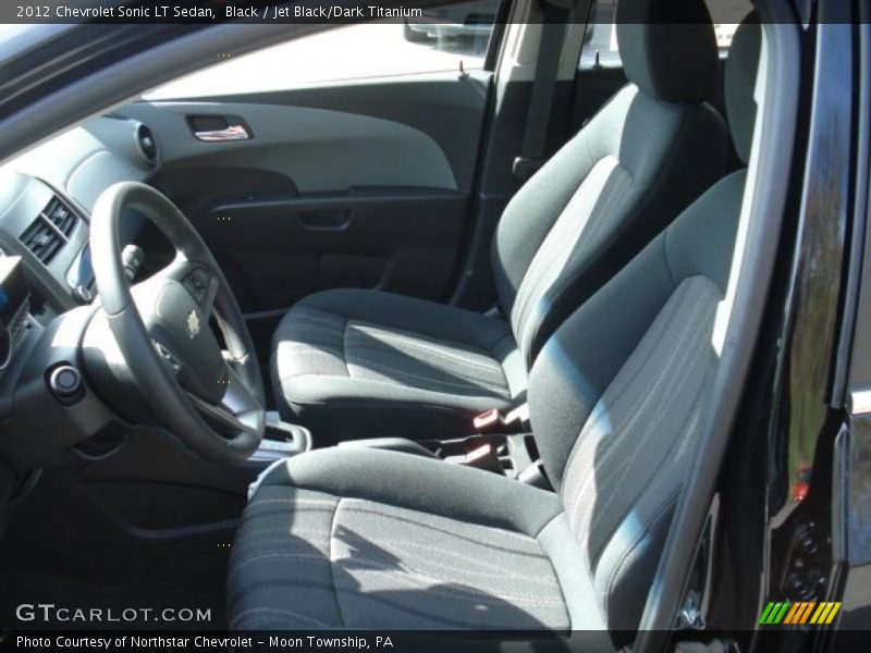 Black / Jet Black/Dark Titanium 2012 Chevrolet Sonic LT Sedan