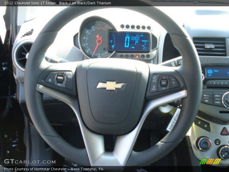 Black / Jet Black/Dark Titanium 2012 Chevrolet Sonic LT Sedan