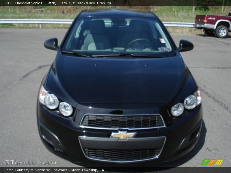 Black / Jet Black/Dark Titanium 2012 Chevrolet Sonic LS Hatch