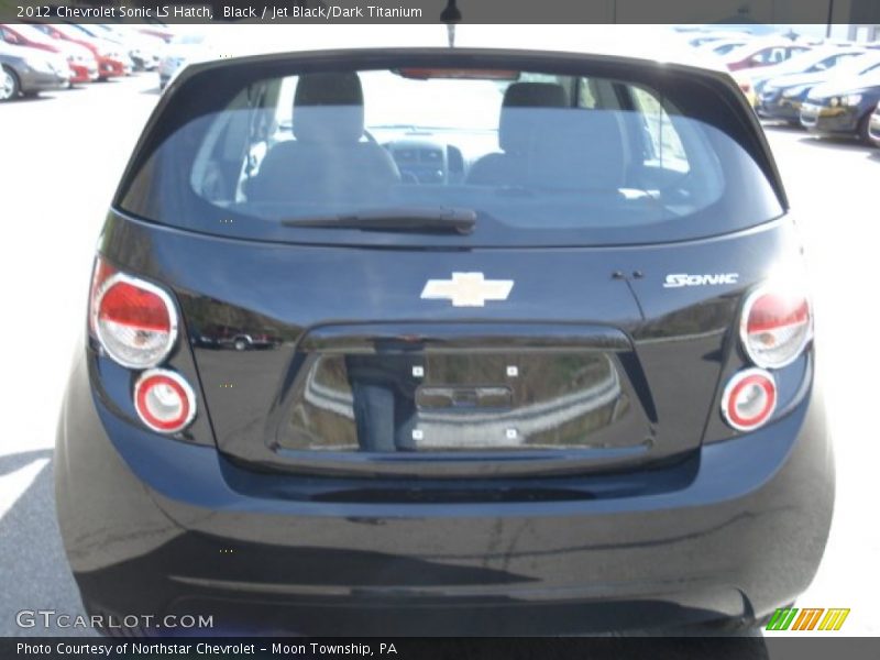 Black / Jet Black/Dark Titanium 2012 Chevrolet Sonic LS Hatch