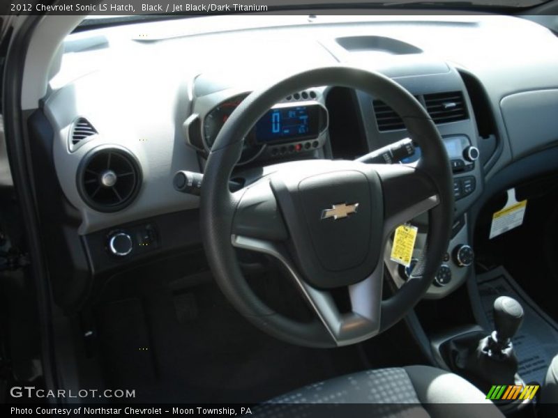 Black / Jet Black/Dark Titanium 2012 Chevrolet Sonic LS Hatch