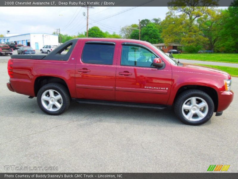 Deep Ruby Red Metallic / Ebony 2008 Chevrolet Avalanche LT