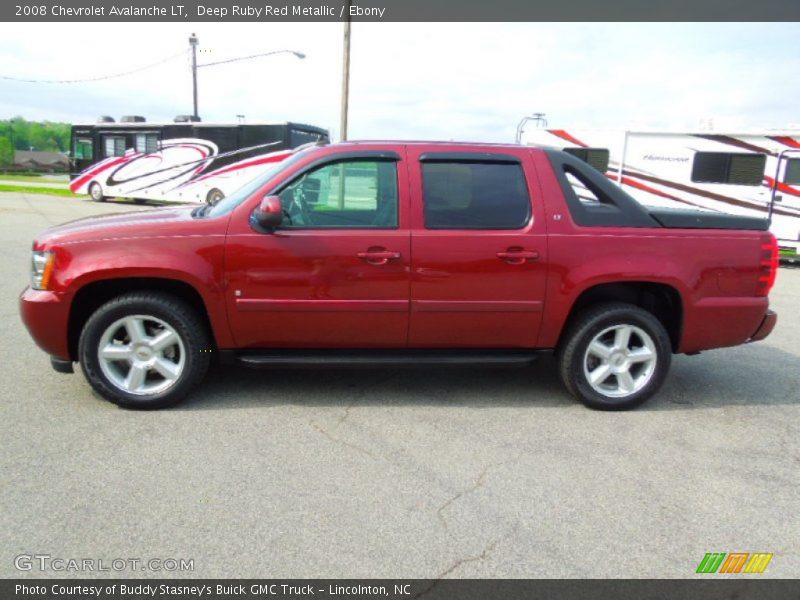 Deep Ruby Red Metallic / Ebony 2008 Chevrolet Avalanche LT