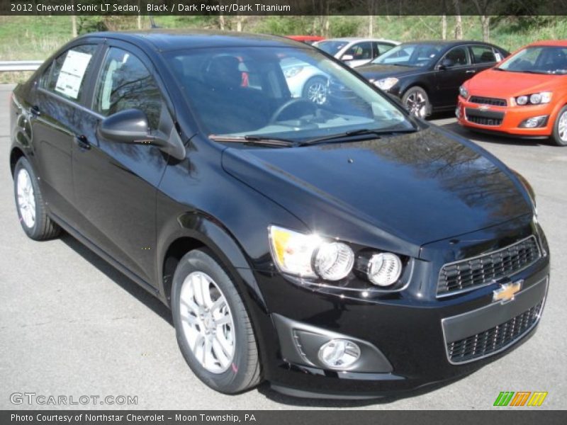 Black / Dark Pewter/Dark Titanium 2012 Chevrolet Sonic LT Sedan