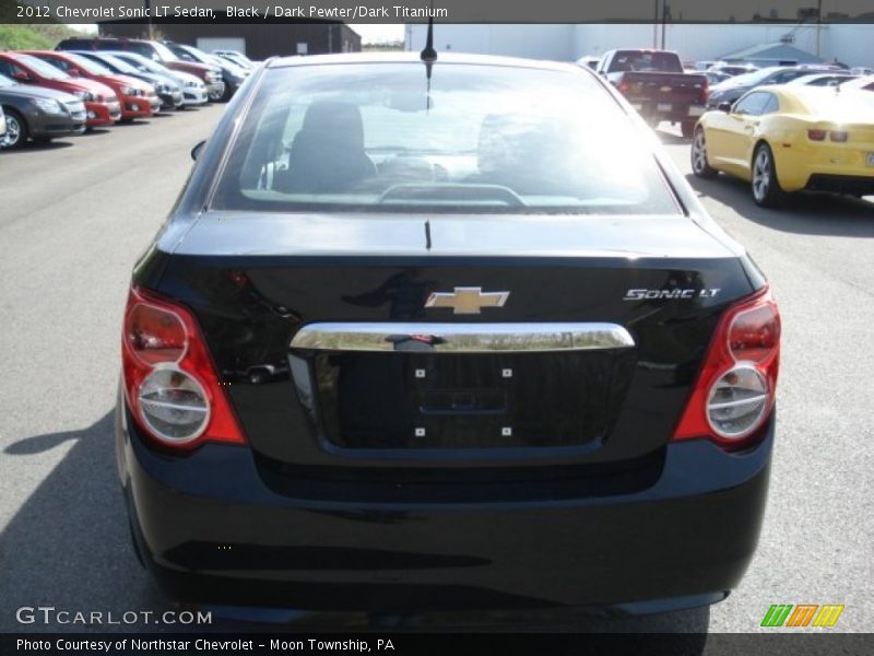 Black / Dark Pewter/Dark Titanium 2012 Chevrolet Sonic LT Sedan