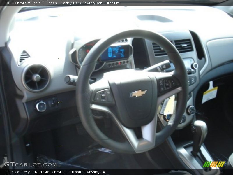 Black / Dark Pewter/Dark Titanium 2012 Chevrolet Sonic LT Sedan