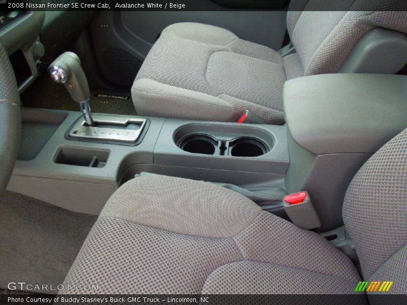 Avalanche White / Beige 2008 Nissan Frontier SE Crew Cab