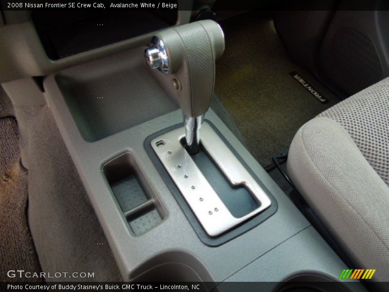 Avalanche White / Beige 2008 Nissan Frontier SE Crew Cab