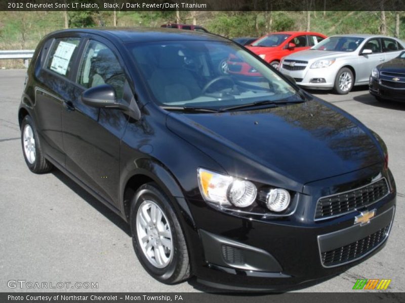 Black / Dark Pewter/Dark Titanium 2012 Chevrolet Sonic LT Hatch