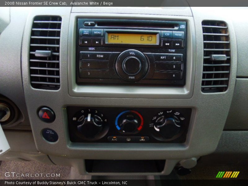 Avalanche White / Beige 2008 Nissan Frontier SE Crew Cab