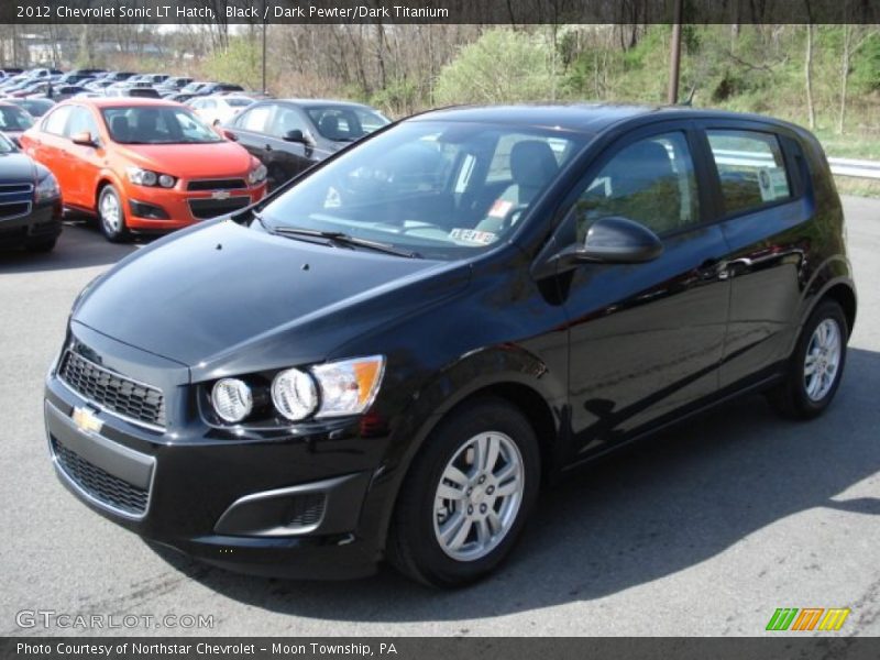 Black / Dark Pewter/Dark Titanium 2012 Chevrolet Sonic LT Hatch