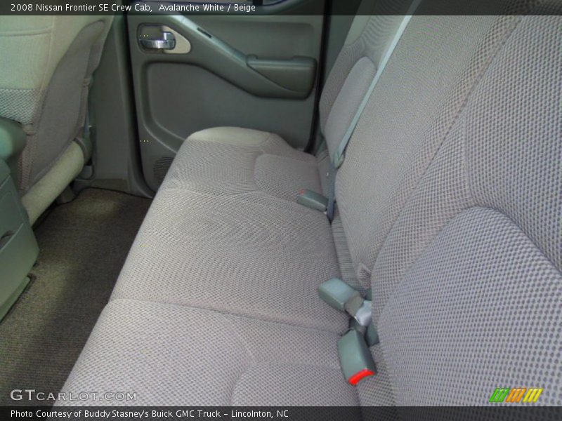 Avalanche White / Beige 2008 Nissan Frontier SE Crew Cab