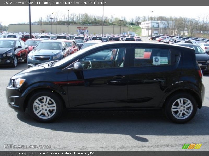 Black / Dark Pewter/Dark Titanium 2012 Chevrolet Sonic LT Hatch