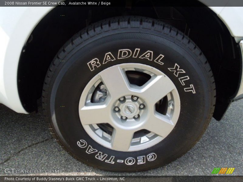 Avalanche White / Beige 2008 Nissan Frontier SE Crew Cab