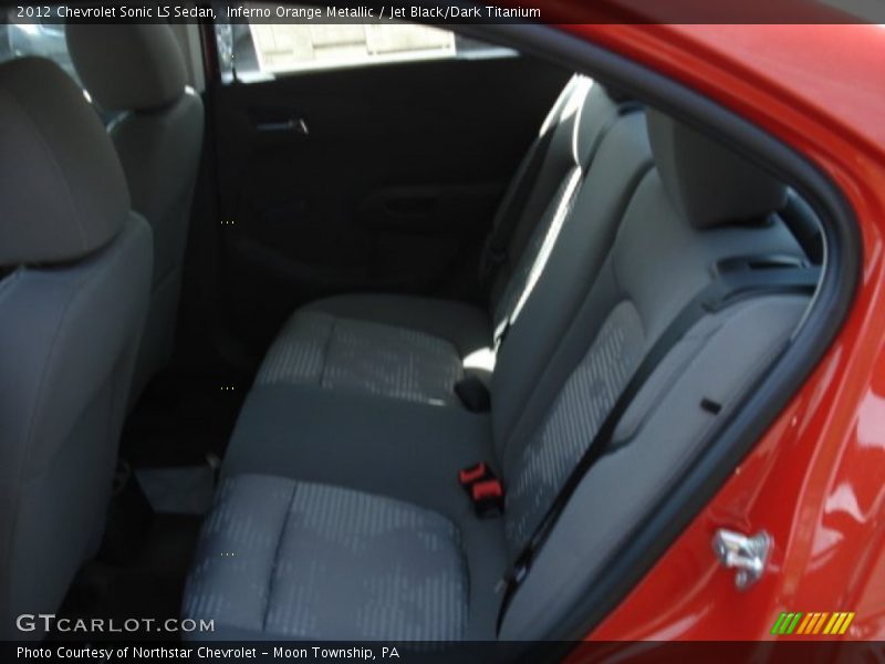 Inferno Orange Metallic / Jet Black/Dark Titanium 2012 Chevrolet Sonic LS Sedan