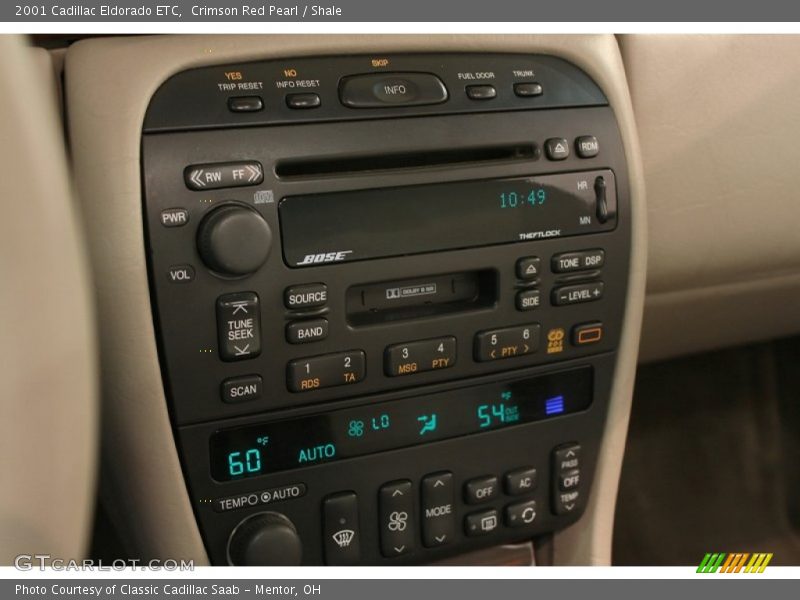 Audio System of 2001 Eldorado ETC