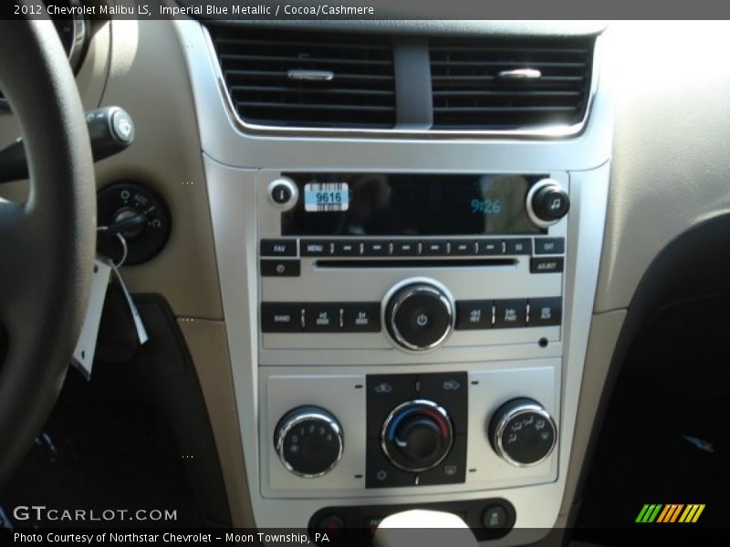 Imperial Blue Metallic / Cocoa/Cashmere 2012 Chevrolet Malibu LS