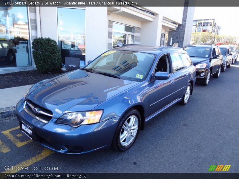 Atlantic Blue Pearl / Charcoal Tweed Cloth 2005 Subaru Legacy 2.5i Wagon