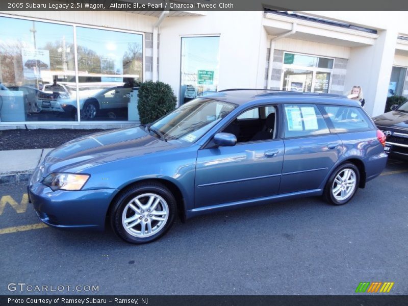Atlantic Blue Pearl / Charcoal Tweed Cloth 2005 Subaru Legacy 2.5i Wagon
