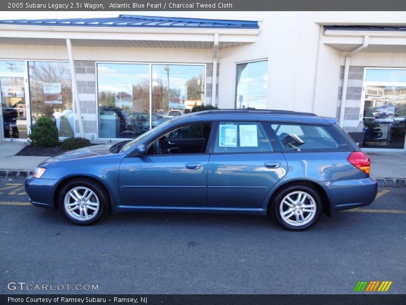 Atlantic Blue Pearl / Charcoal Tweed Cloth 2005 Subaru Legacy 2.5i Wagon