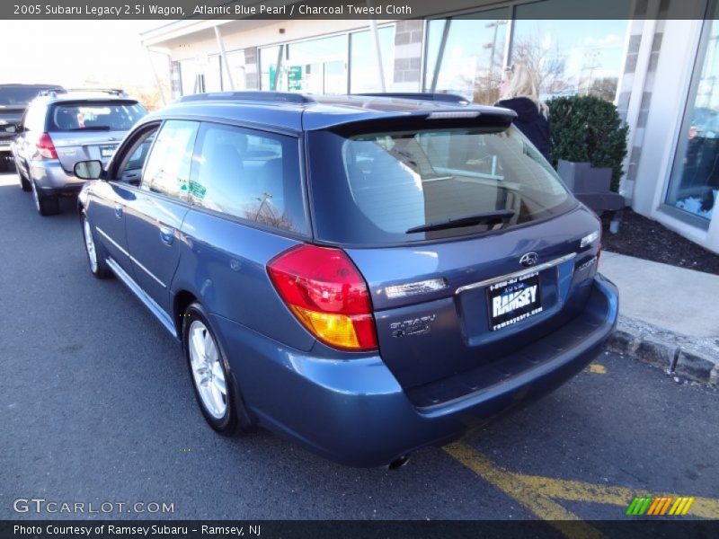 Atlantic Blue Pearl / Charcoal Tweed Cloth 2005 Subaru Legacy 2.5i Wagon