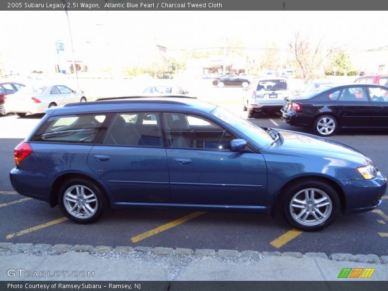 Atlantic Blue Pearl / Charcoal Tweed Cloth 2005 Subaru Legacy 2.5i Wagon