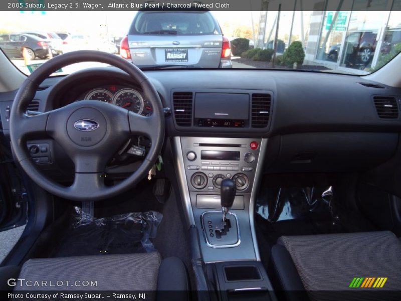 Atlantic Blue Pearl / Charcoal Tweed Cloth 2005 Subaru Legacy 2.5i Wagon