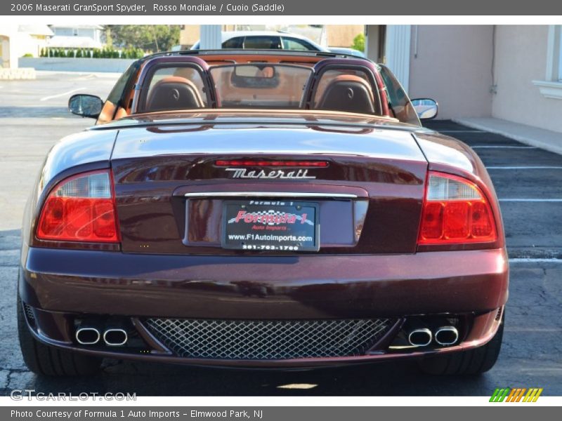 Rosso Mondiale / Cuoio (Saddle) 2006 Maserati GranSport Spyder