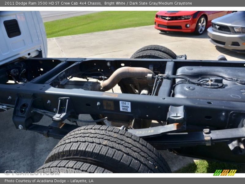 Bright White / Dark Slate Gray/Medium Graystone 2011 Dodge Ram 3500 HD ST Crew Cab 4x4 Chassis