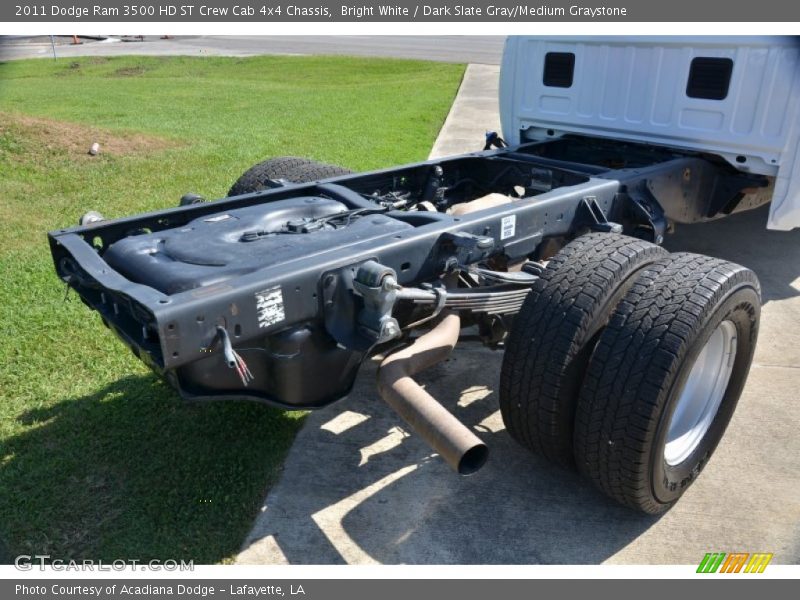Bright White / Dark Slate Gray/Medium Graystone 2011 Dodge Ram 3500 HD ST Crew Cab 4x4 Chassis