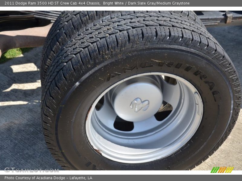 Bright White / Dark Slate Gray/Medium Graystone 2011 Dodge Ram 3500 HD ST Crew Cab 4x4 Chassis