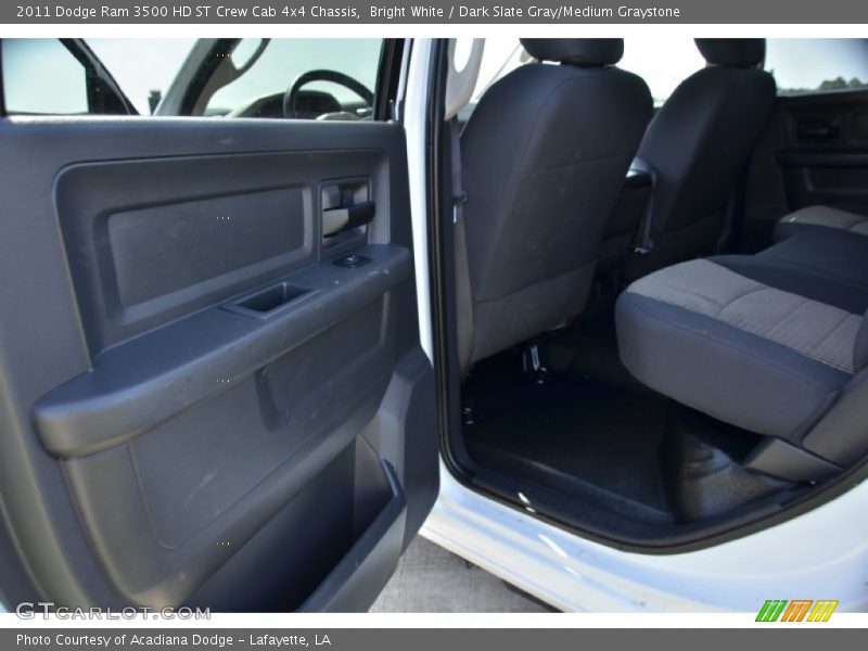 Bright White / Dark Slate Gray/Medium Graystone 2011 Dodge Ram 3500 HD ST Crew Cab 4x4 Chassis