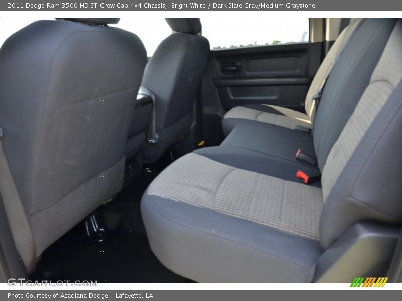 Bright White / Dark Slate Gray/Medium Graystone 2011 Dodge Ram 3500 HD ST Crew Cab 4x4 Chassis