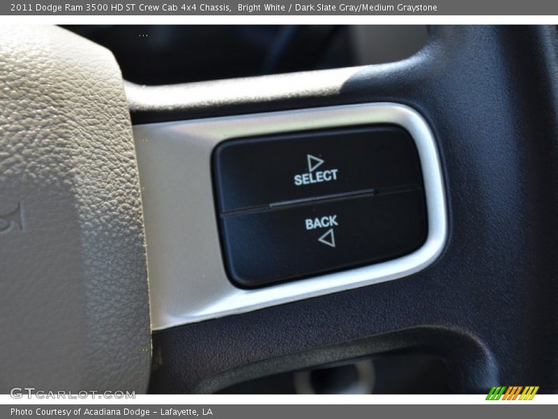 Bright White / Dark Slate Gray/Medium Graystone 2011 Dodge Ram 3500 HD ST Crew Cab 4x4 Chassis