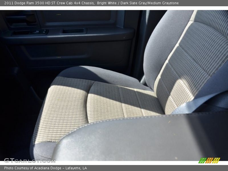 Bright White / Dark Slate Gray/Medium Graystone 2011 Dodge Ram 3500 HD ST Crew Cab 4x4 Chassis