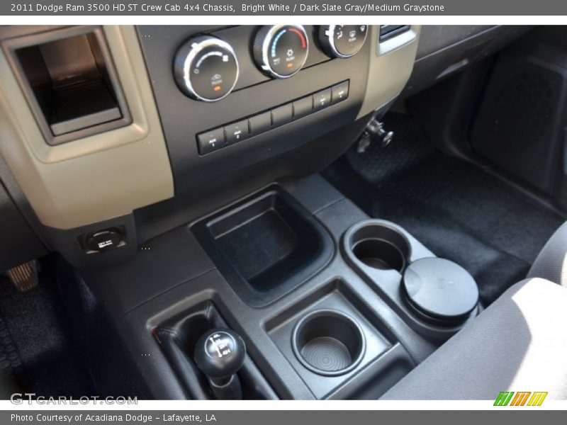 Bright White / Dark Slate Gray/Medium Graystone 2011 Dodge Ram 3500 HD ST Crew Cab 4x4 Chassis