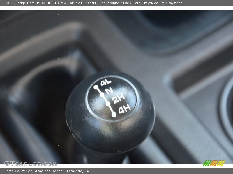 Bright White / Dark Slate Gray/Medium Graystone 2011 Dodge Ram 3500 HD ST Crew Cab 4x4 Chassis
