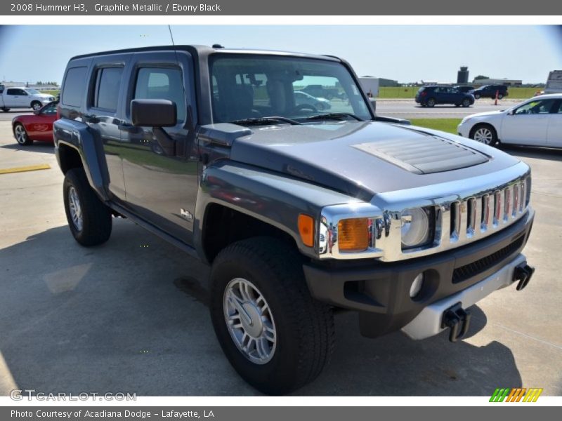 Graphite Metallic / Ebony Black 2008 Hummer H3