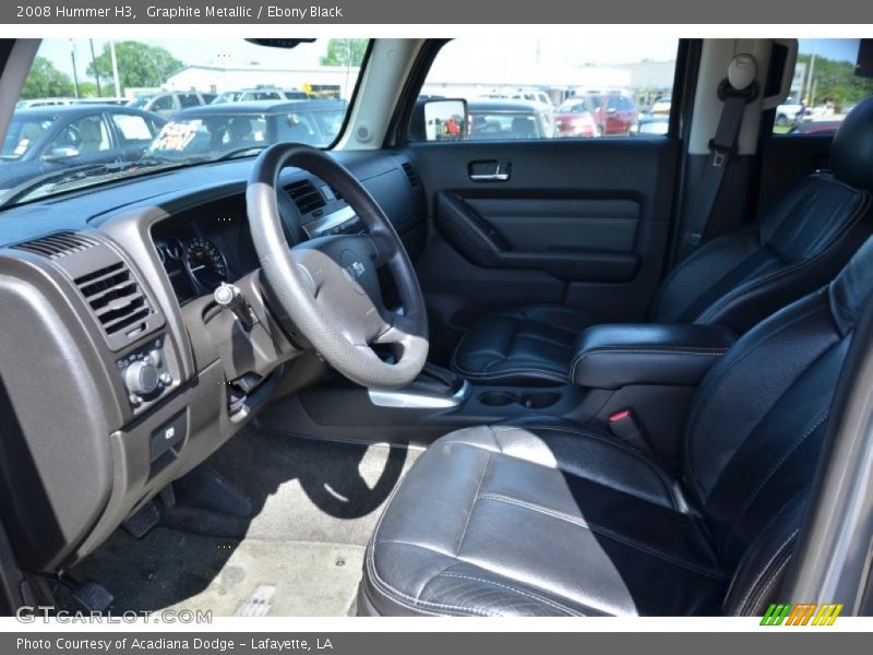 Graphite Metallic / Ebony Black 2008 Hummer H3