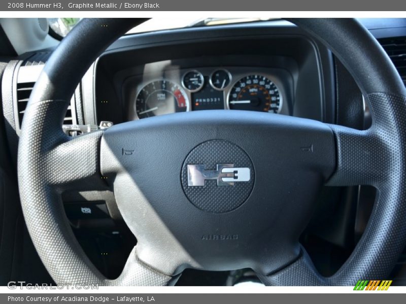 Graphite Metallic / Ebony Black 2008 Hummer H3