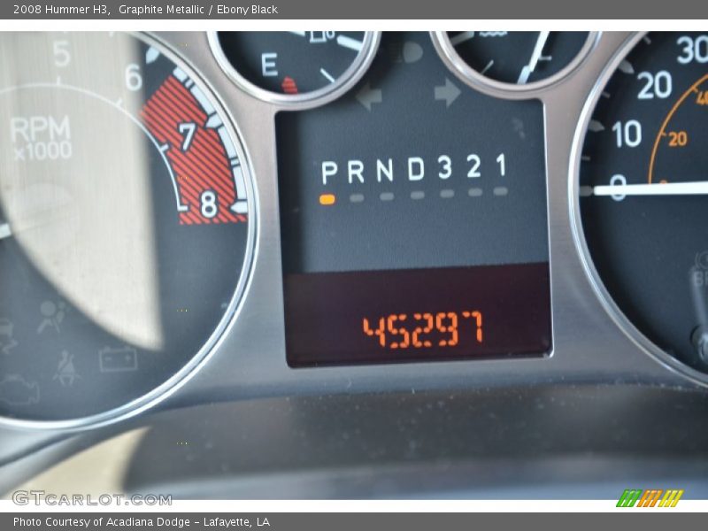 Graphite Metallic / Ebony Black 2008 Hummer H3