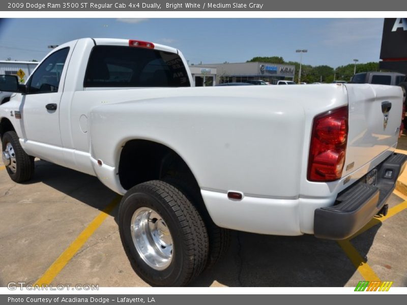 Bright White / Medium Slate Gray 2009 Dodge Ram 3500 ST Regular Cab 4x4 Dually