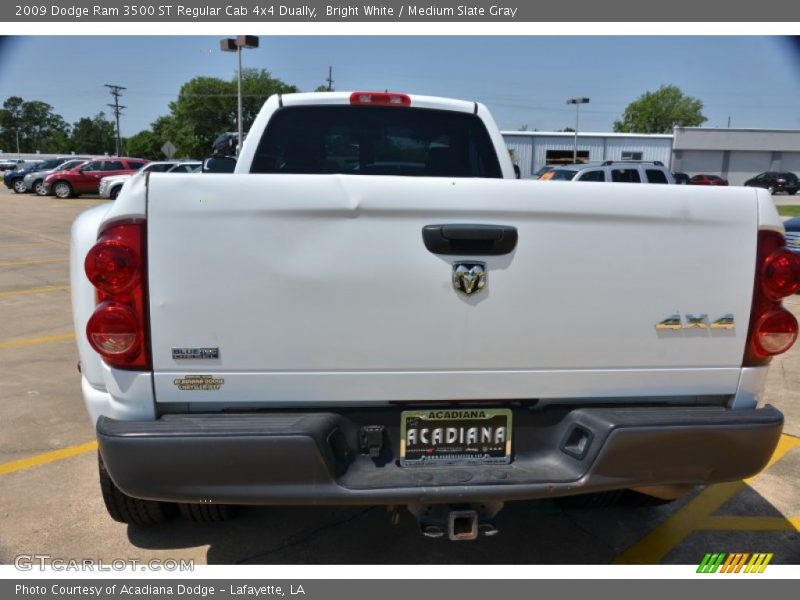 Bright White / Medium Slate Gray 2009 Dodge Ram 3500 ST Regular Cab 4x4 Dually