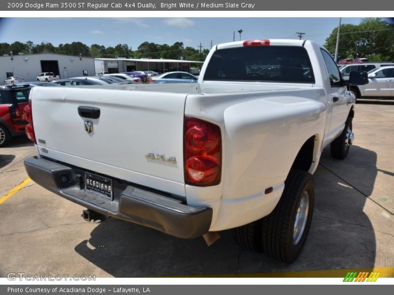 Bright White / Medium Slate Gray 2009 Dodge Ram 3500 ST Regular Cab 4x4 Dually