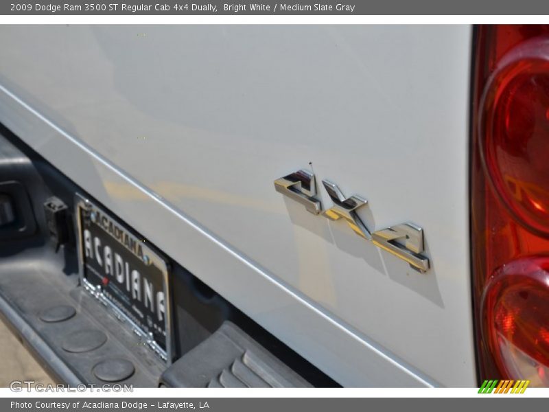 Bright White / Medium Slate Gray 2009 Dodge Ram 3500 ST Regular Cab 4x4 Dually